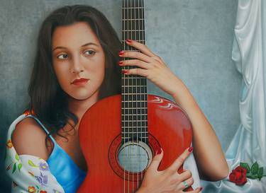 Print of Figurative Music Paintings by Paco Yuste