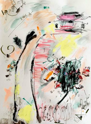 Original Abstract Expressionism Abstract Drawings by Nguyen Hoang Ngan
