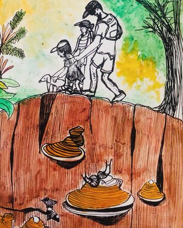 Original Family Paintings by Jacintha Kalpana Biesek
