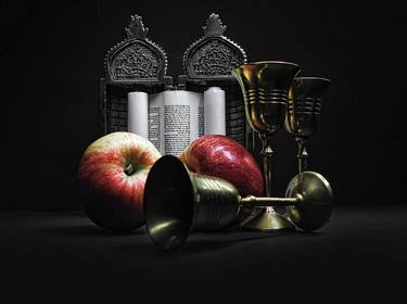 Still-life with Torah scroll. thumb