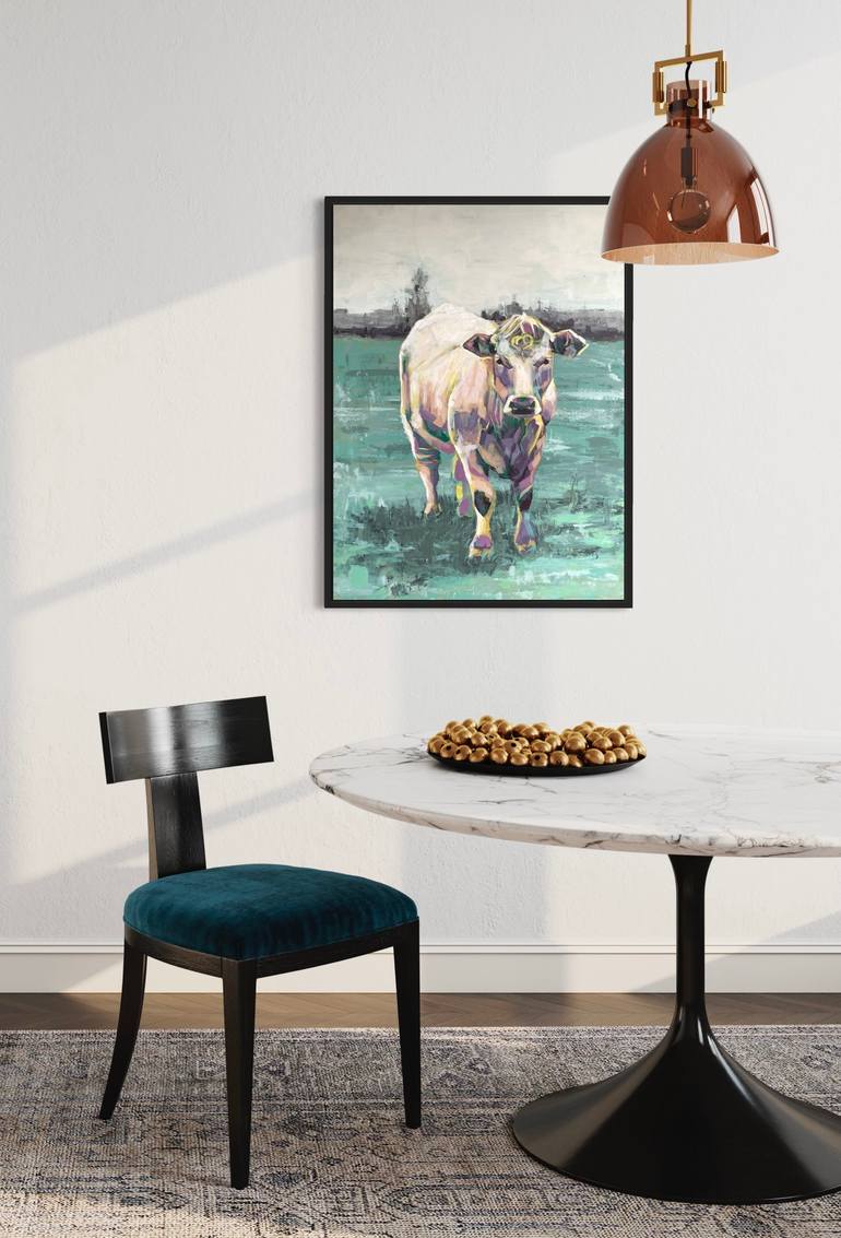 Original Abstract Animal Painting by Joanne Swisterski