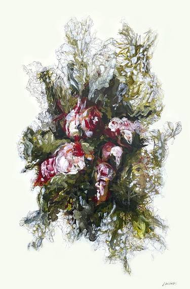 Original Floral Painting by Joanne Swisterski