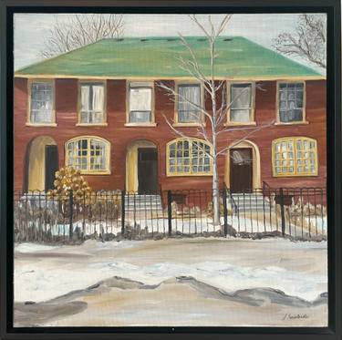 Original Impressionism Architecture Painting by Joanne Swisterski
