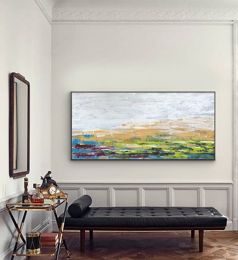 Original Abstract Landscape Painting by Joanne Swisterski