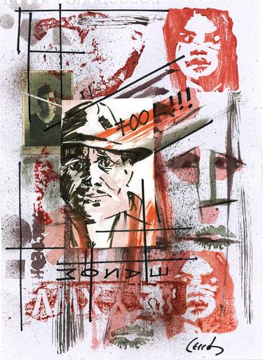 Print of Expressionism Men Collage by JUAN CARLOS CERRON