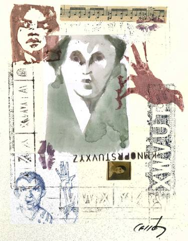 Print of Expressionism People Collage by JUAN CARLOS CERRON