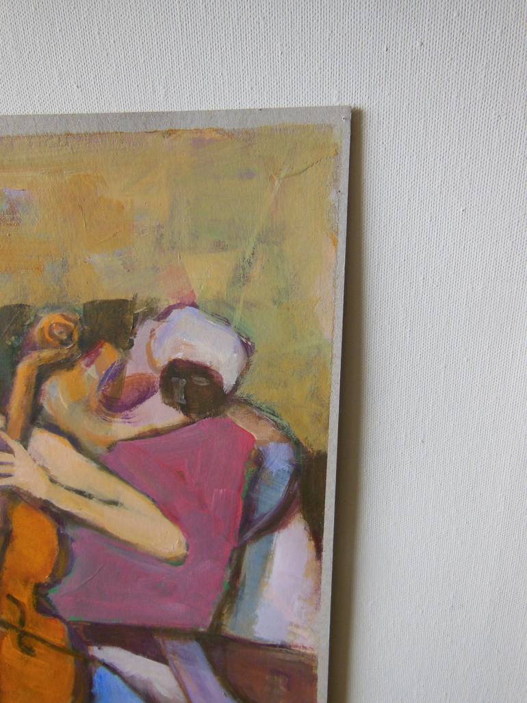 Original Abstract Expressionism Music Painting by Johannes Strieder