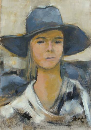 Woman with hat thumb