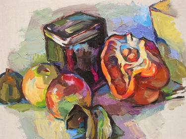 Print of Expressionism Still Life Paintings by Johannes Strieder