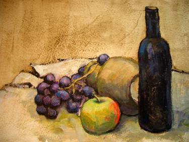 Grapes with bottle thumb