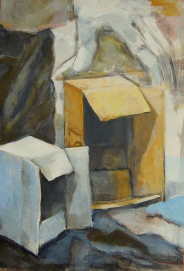 Print of Cubism Interiors Paintings by Johannes Strieder