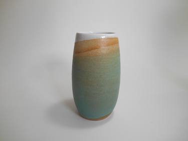 Tidal Turquoise Blue Vase. thumb