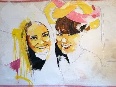 Print of Fine Art People Paintings by Peggy Middlemiss