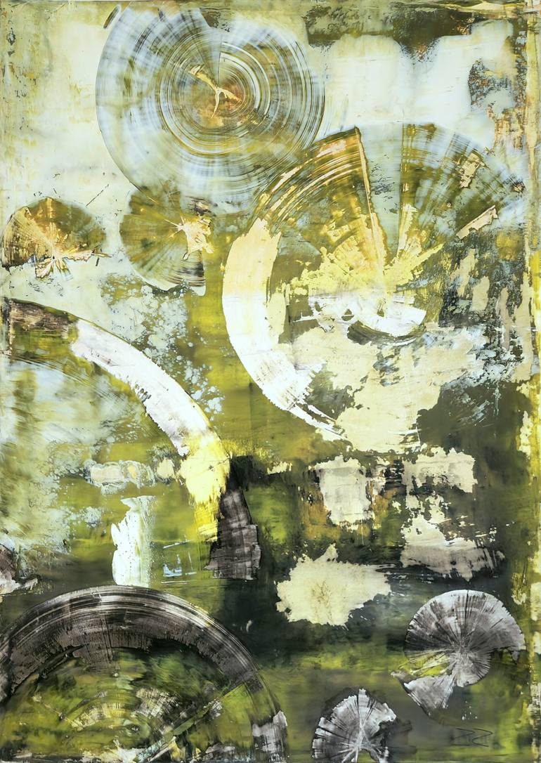 Original Abstract Painting by Rosangela Oliveira