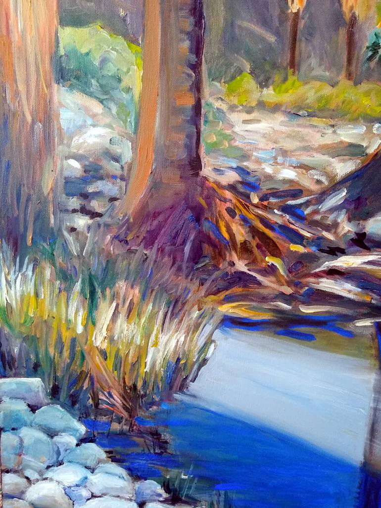 Original Art Deco Landscape Painting by Sunny  Patton