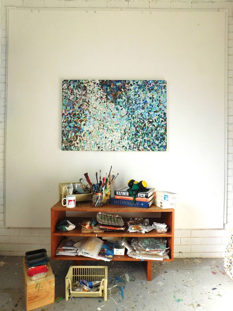 Original Abstract Seascape Painting by Randal Arvilla