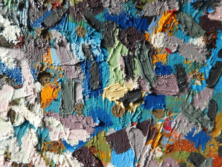 Original Abstract Seascape Painting by Randal Arvilla