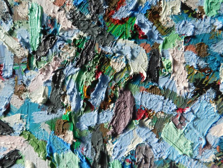 Original Abstract Seascape Painting by Randal Arvilla
