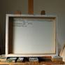 Randal Arvilla's "Cardumen IX" back of stretched canvas