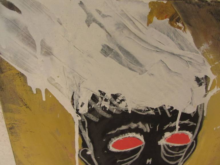 Original Abstract People Painting by Arnaud Cayla Xene