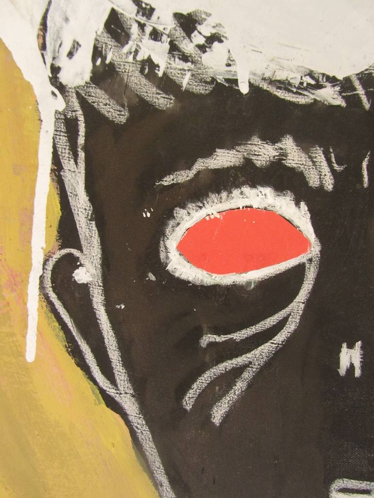 Original Abstract People Painting by Arnaud Cayla Xene