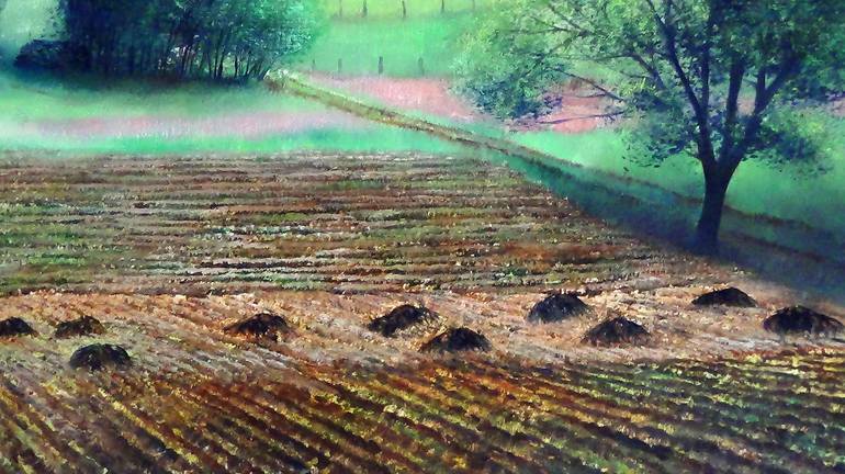 Original Landscape Painting by Claude Feuillet