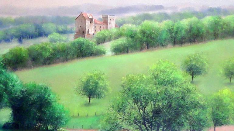 Original Figurative Landscape Painting by Claude Feuillet