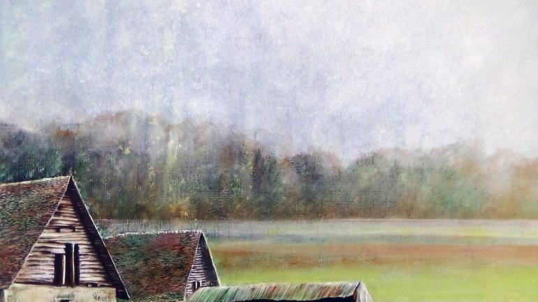 Original Landscape Painting by Claude Feuillet