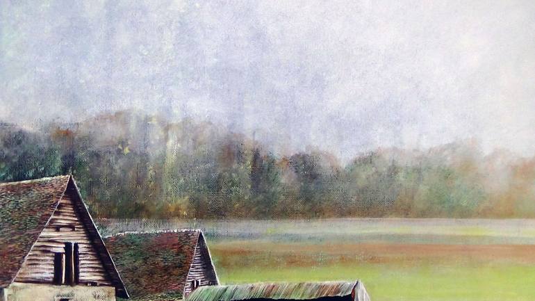 Original Figurative Landscape Painting by Claude Feuillet
