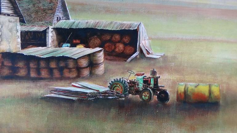 Original Figurative Landscape Painting by Claude Feuillet