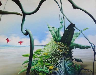 Original Figurative Seascape Painting by Claude Feuillet
