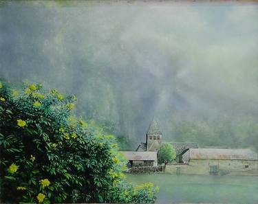 Original Figurative Landscape Painting by Claude Feuillet