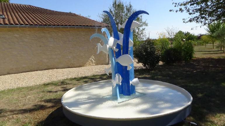 Original Figurative Water Sculpture by Claude Feuillet