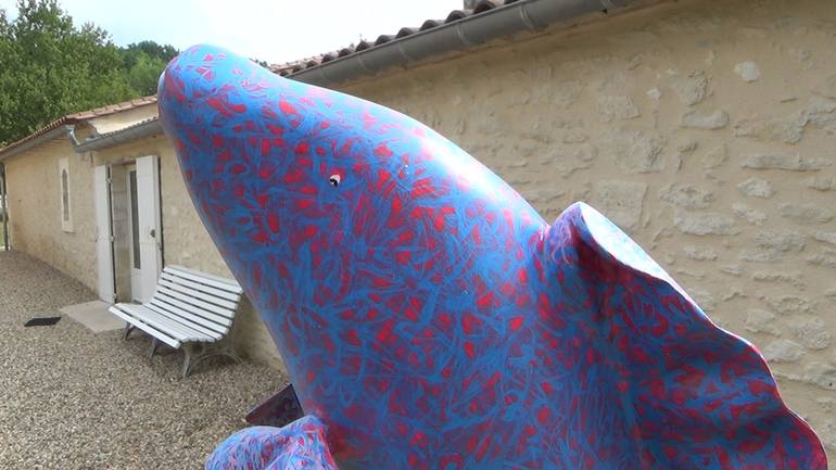 Original Figurative Fish Sculpture by Claude Feuillet