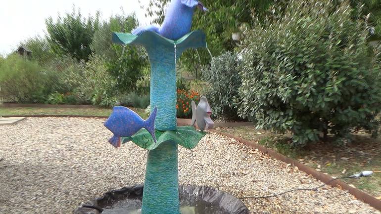 Original Figurative Fish Sculpture by Claude Feuillet