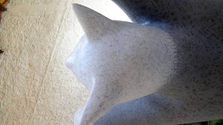 Original Figurative Cats Sculpture by Claude Feuillet