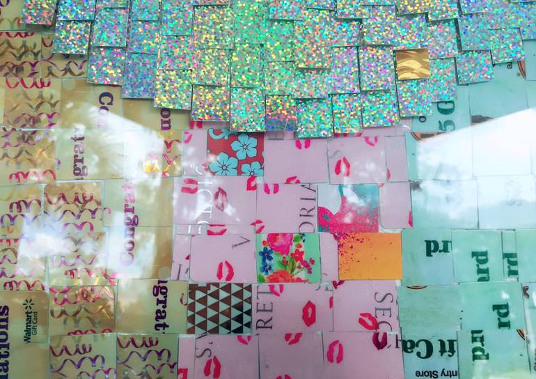 Original Cubism Abstract Collage by Margot Tomaszewska