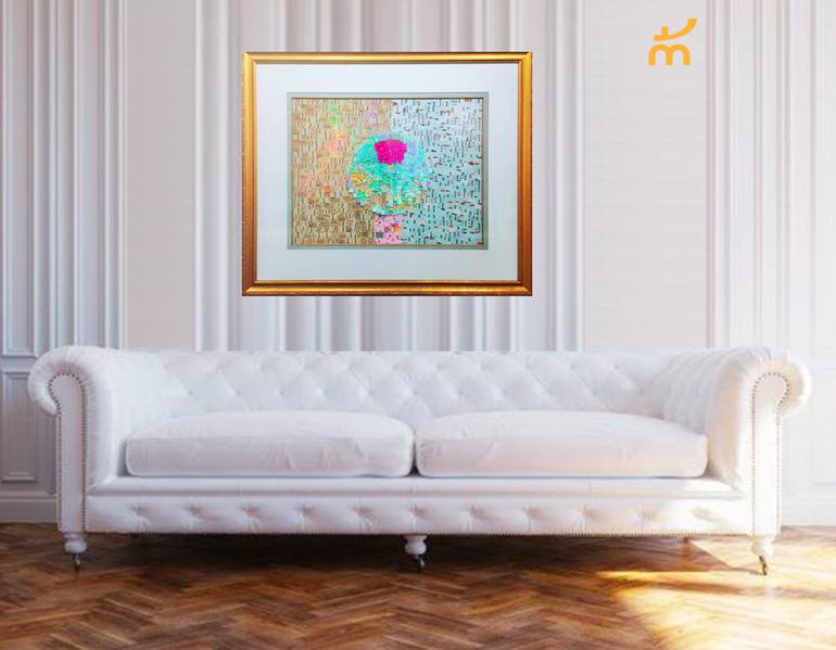 Original Cubism Abstract Collage by Margot Tomaszewska