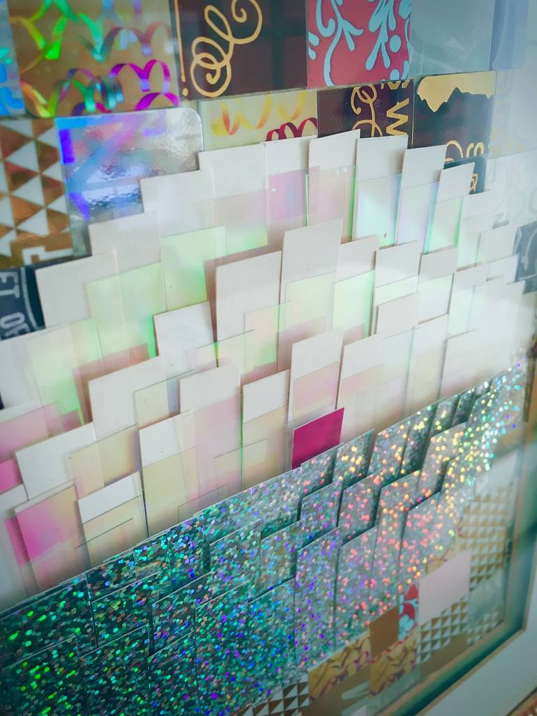 Original Pop Art Abstract Collage by Margot Tomaszewska