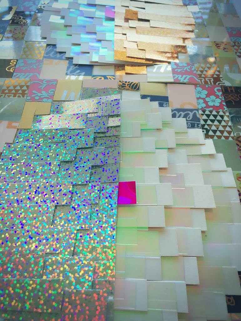 Original Pop Art Abstract Collage by Margot Tomaszewska