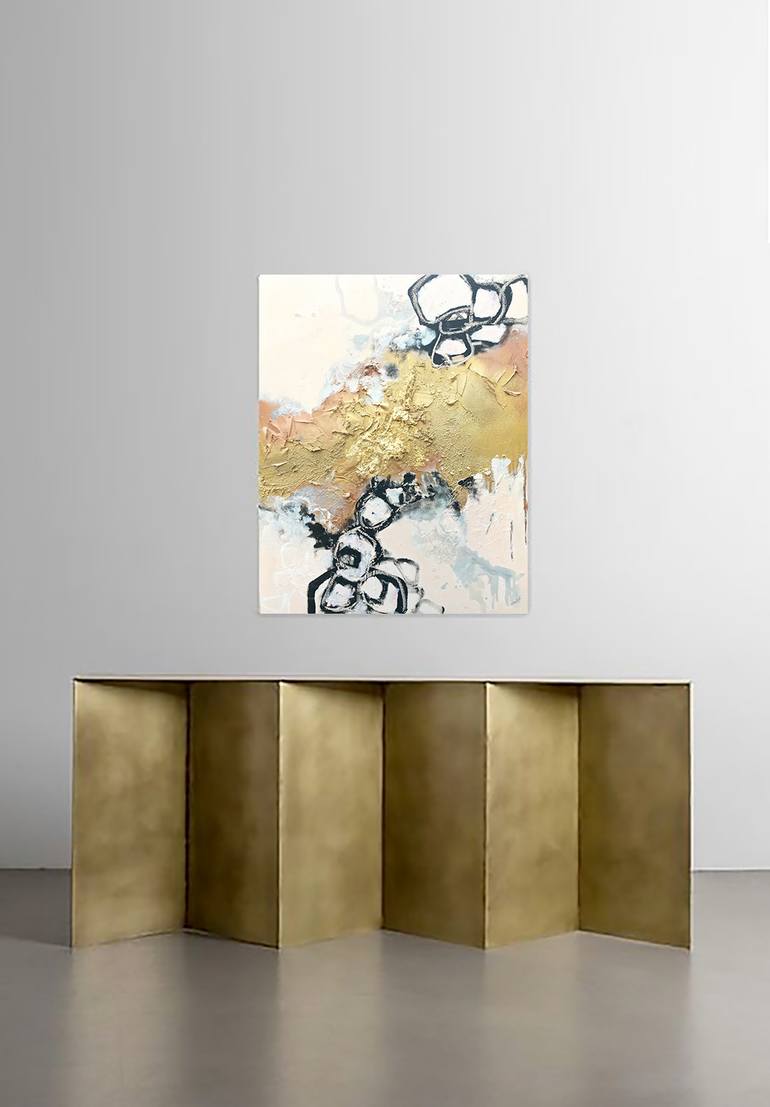 Original Minimalism Abstract Painting by Margot Tomaszewska