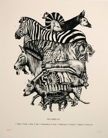 Saatchi Art Artist Anna Walsh; Printmaking, “The Stripe Set - Limited Edition 8 of 12” #art