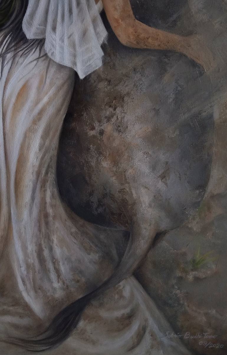 Original Figurative Women Painting by Satrio Budhi Tomo