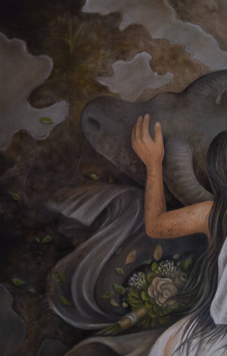 Original Figurative Women Painting by Satrio Budhi Tomo