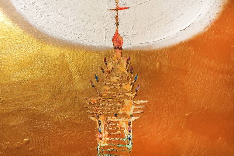 Original Abstract Architecture Painting by Arturo Prins