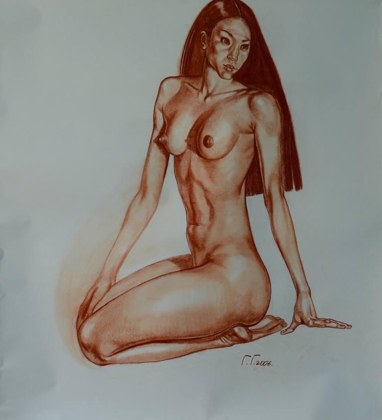 Print of Body Drawing by Gulia Gromova