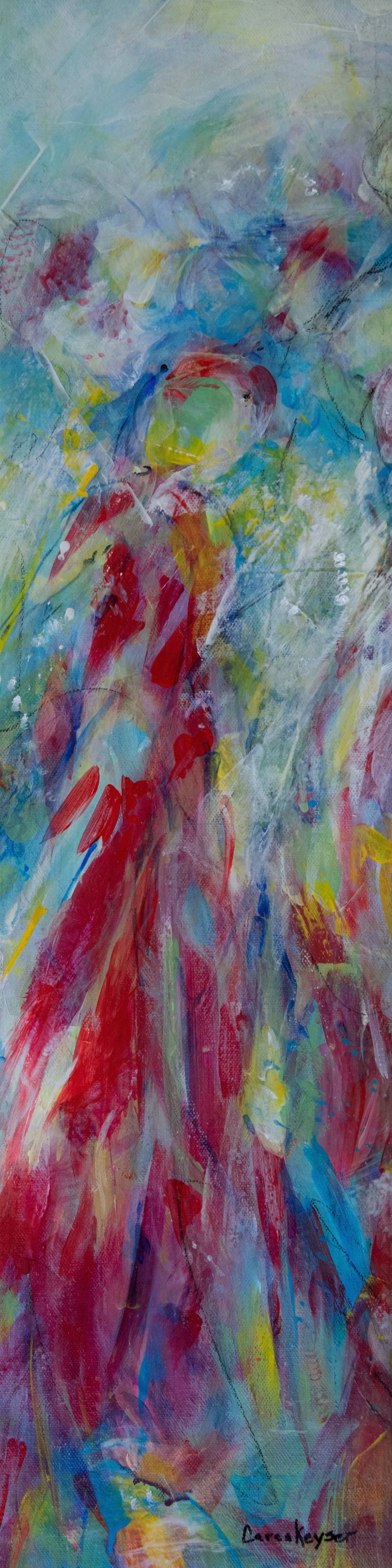 Original Abstract Expressionism Abstract Painting by Caren Keyser