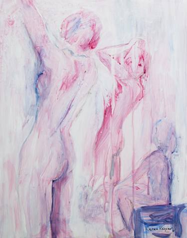 Original Abstract Expressionism Nude Paintings by Caren Keyser