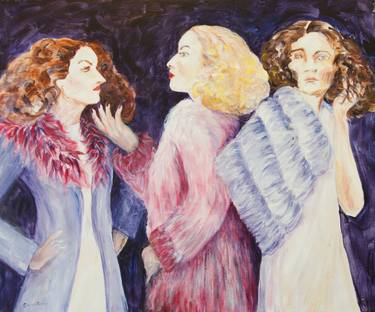 Original Expressionism Women Paintings by Caren Keyser