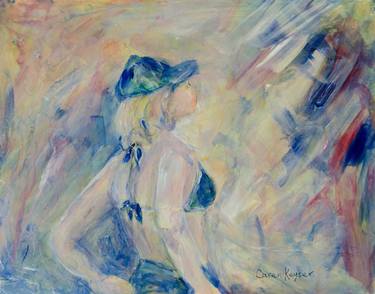 Original Expressionism Women Paintings by Caren Keyser